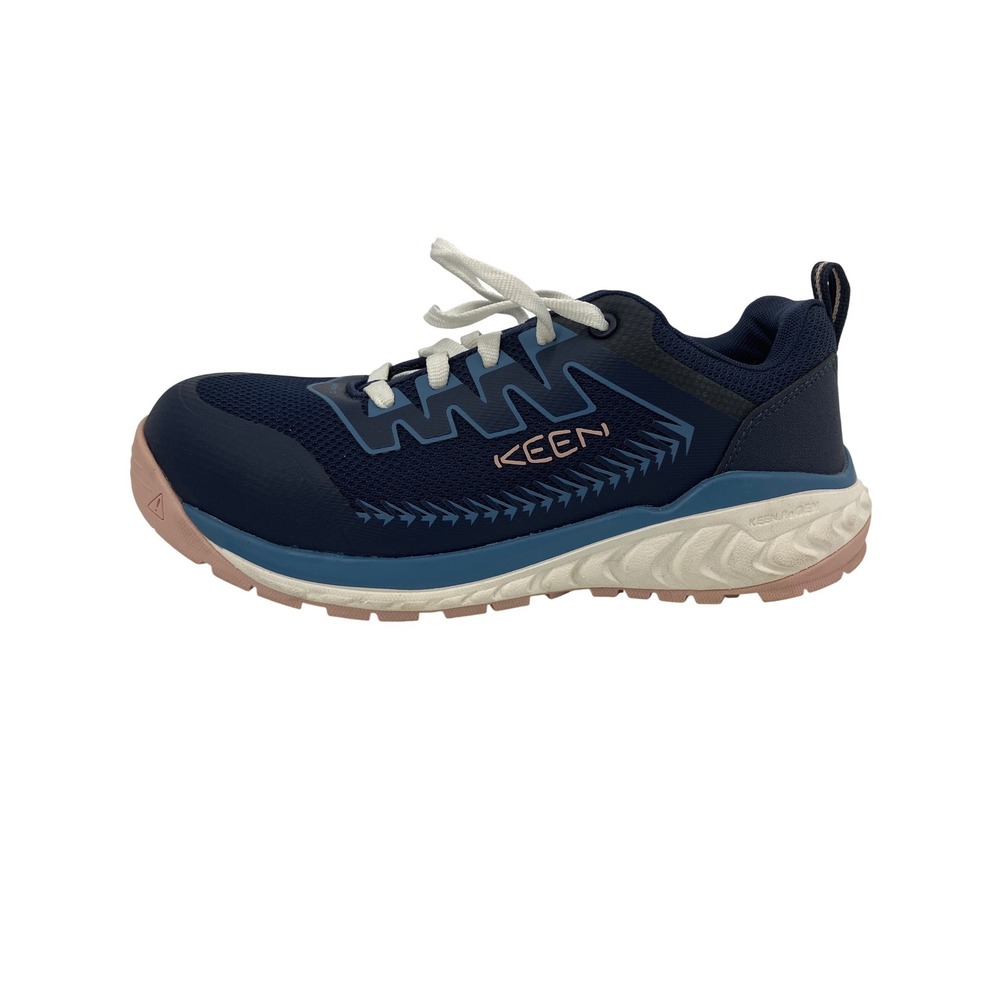 Keen Vista Energy Work Safety Shoes Womens 8.5 Navy Pink Carbon Toe